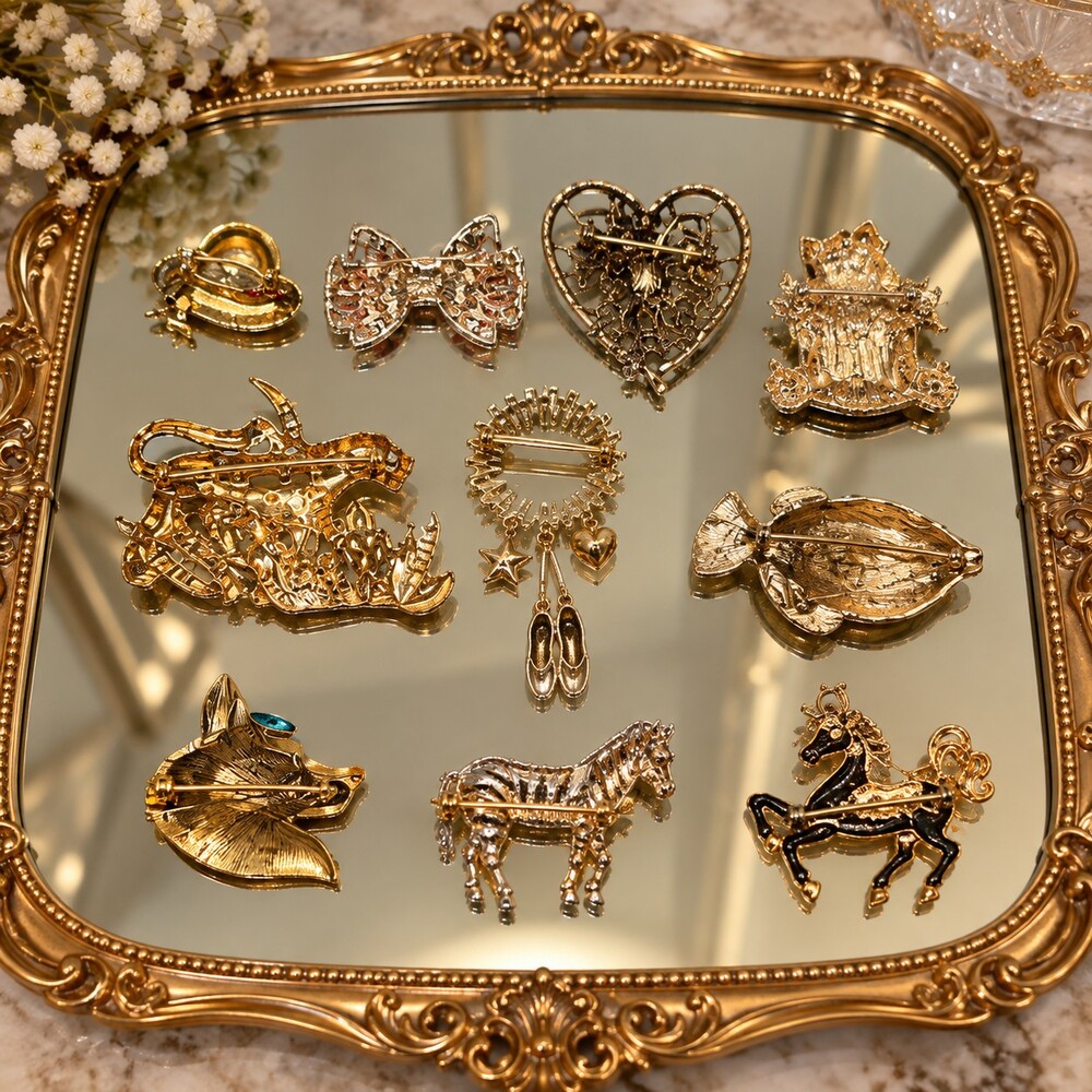Multicolor Brooch Collection New - Picture 2 of 4